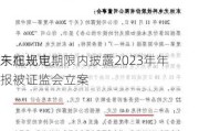 东旭光电：
未在规定期限内披露2023年年报被证监会立案